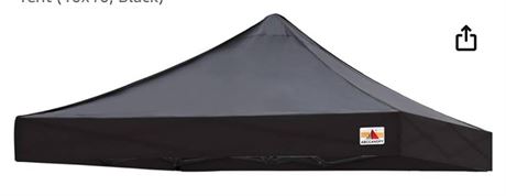 ABCCANOPY Replacement Canopy Top for Pop Up Canopy Tent (10x10, Black)