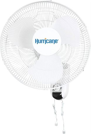 Hurricane Wall Mount Fan - 16 Inch | Classic Series | Wall Fan with 90 Degree Os