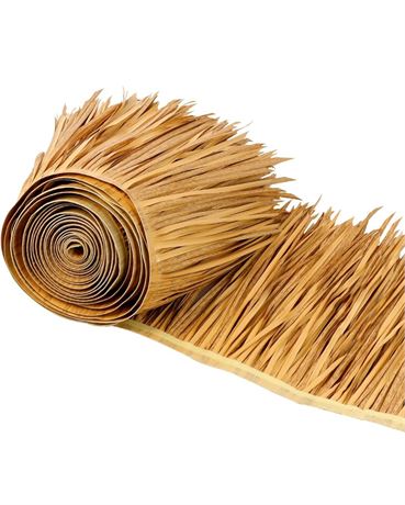49.2ft Tiki Straw Roof–Mexican Style Artificial Palm Thatch Rolls,Tiki Bar Hut G