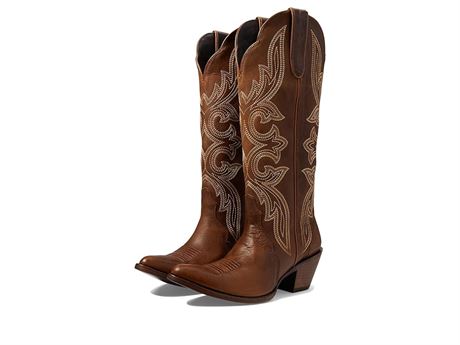 Size: 8.5 Ariat Belinda StretchFit Western Boot (Chic Brown) Women's Shoes