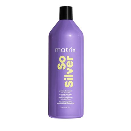 MATRIX Total Results So Silver Color Depositing Purple Shampoo For Neutralizing