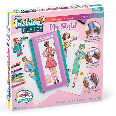 Fashion Plates My Styles - Arts & Crafts for Ages 6 to 11 - Fat Brain Toys