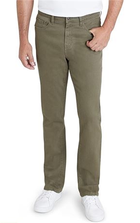 IZOD Mens Jeans Relaxed Fit | Comfort Stretch Relaxed Fit Jeans for Men