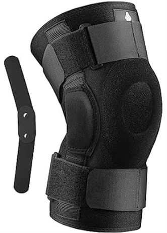 NEENCA Professional Knee Brace, Adjustable Hinged, with Removable Side Stabilize