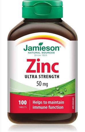 Jamieson Laboratories Zinc 50 Mg, 100 Count