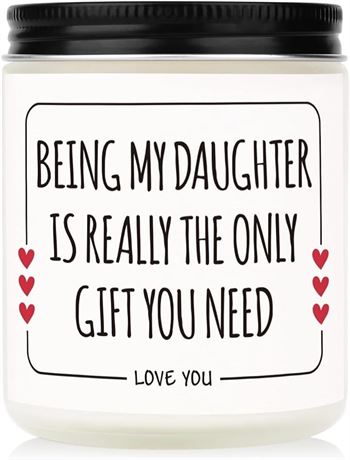 Daughter Gifts - Handmade Lavender Natural Soy Wax Candle