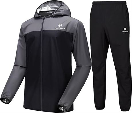 SIZE:4XL HOTSUIT Sauna Suit for Men Sweat Suits Gym Workout  Sauna Jacket Pant