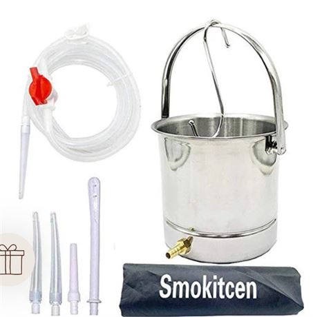 Smokitcen Coffee Enema Bucket Kit Stainless Steel 2 Quart Capacity for Cleansing