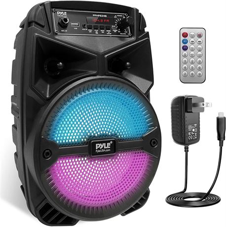 Pyle Portable Bluetooth PA Speaker System - 800W Outdoor Bluetooth