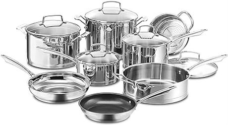 Cuisinart 89-13 13-Piece Cookware Set Professional-Series, Stainless S....