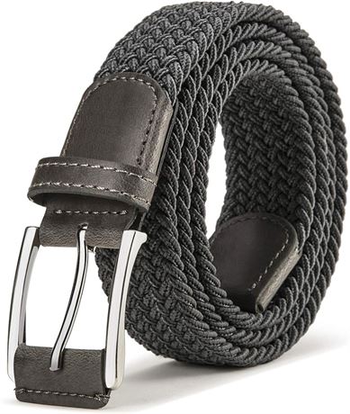BULLIANT Stretch Belt Men,Mens Gift Woven Braided Web Belt 1 3/8 for Golf Casual
