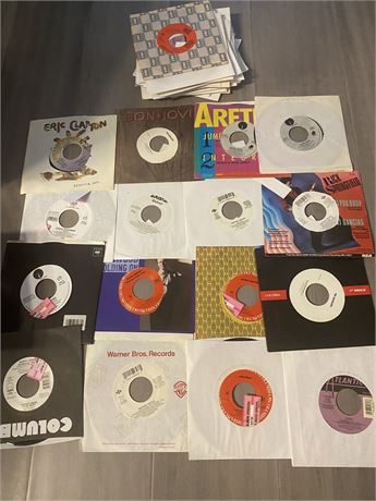 Lot of 40 Assorted Juke Box Vinyls