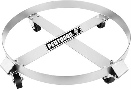 Pentagon Tool 83-DT5493 Heavy Duty | 55-Gallon Drum Dolly | Single | Silver