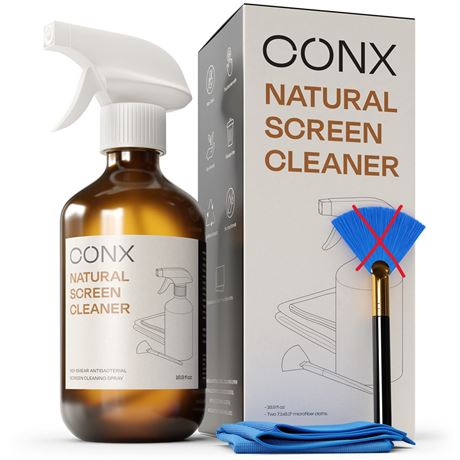 Conx Screen Cleaner Spray Kit, Cleans Phone, Tv Screen, ETC. *MISSING BRUSH
