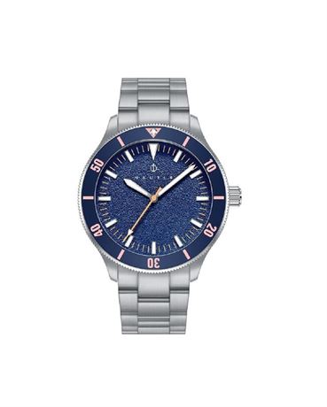 NAUTIS MEN'S DEACON STANILESS STEEL BLUE DIAL WATCH