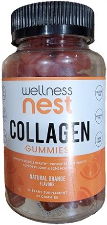 Wellness Nest Collagen Gummies - Natural Orange