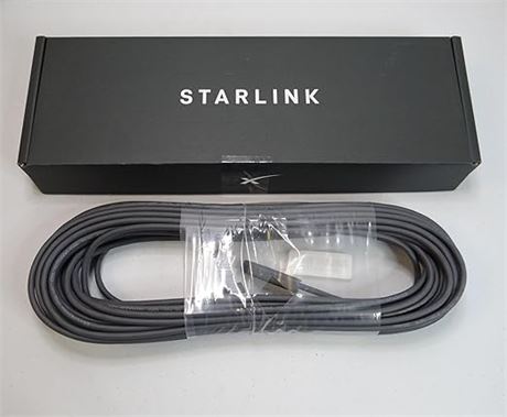 Starlink Rectangular Satellite V2 75 Ft Replacement Cable, Grey (1452782)