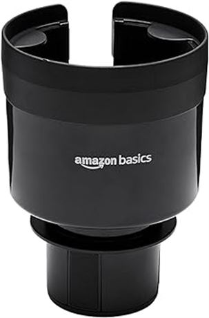 Amazon Basics Expandable Car Cup Holder with Adjustable Base, Fit Big Bottles 3.