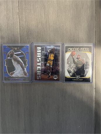 Lot of 3 Lebron James Cards
