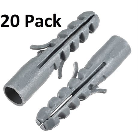20 Pcs Plastic Anchor Plugs (Size 8mm)