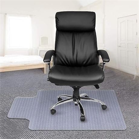 (36" X 48") Kuyal Office Chair Mat for Carpets, Transparent Thick/Sturdy