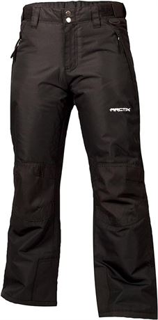 SIZE:XL Arctix Kids Snow Pants with Reinforced Knees and Seat, Black