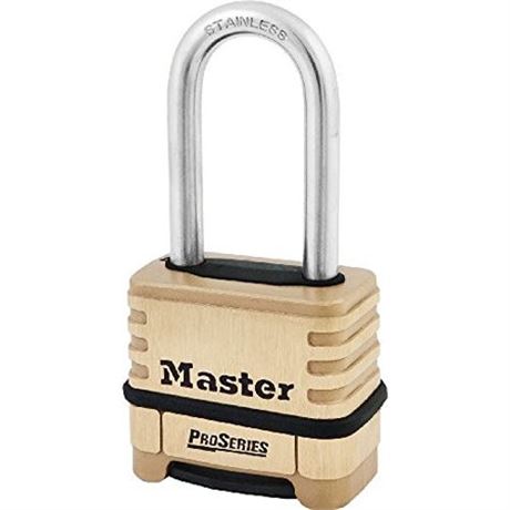 Master Lock No. 1175LHSS Proseries Bottom Resettable Combination Padlocks - Pkg