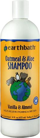 earthbath, Oatmeal & Aloe Dog Shampoo - Oatmeal Shampoo for Dogs, Itchy, Dry Ski