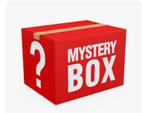 MYSTERY BOX… $750+ ITEMS, BOX SIZE 21” x 14” x 12”