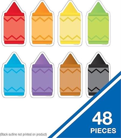 Chunky Crayons Cut-Outs - 48 Pieces