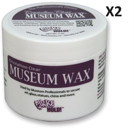 Quakehold! 66111 Museum Wax, 2 Ounce, Clear (2 Pack)