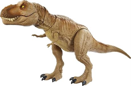 Jurassic World Epic Roarin’ Tyrannosaurus T Rex Large Action Figure, Primal Atta