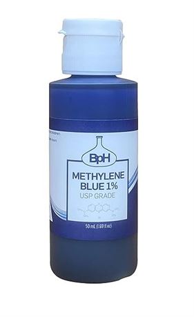 Methylene Blue, 1% USP (Pharmaceutical) Grade, 50 mL (1.69 fl oz);