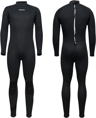 SIZE: M Borborna Wetsuit Men Short Sleeve Full Body Diving Suit...