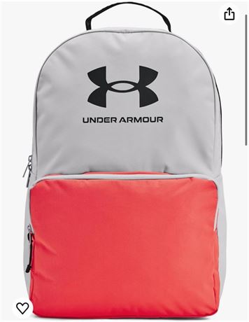 Under Armour unisex-adult Loudon Backpack, (014) Halo Gray/Rush Red/Black, One S
