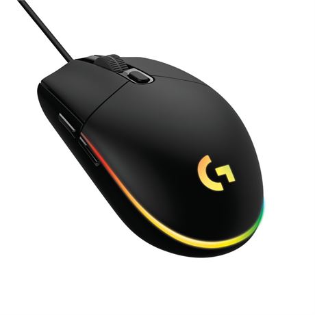 Logitech G203 Wired Gaming Mouse, 8,000 DPI, Rainbow Optical Effe...