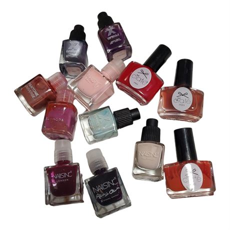 Travel Size Bundle of nail polish, including Nails Inc, Sephora X, Ciate, Formul