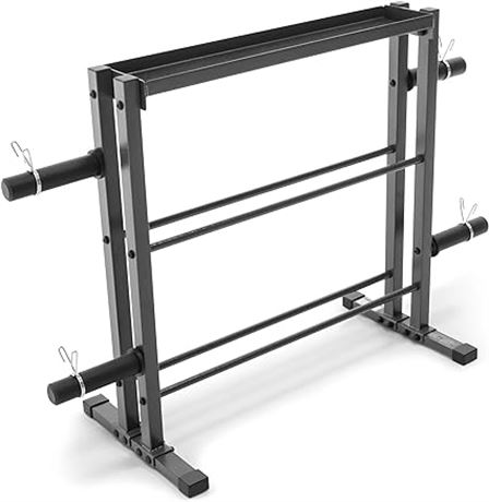 Gray Marcy Combo Weights Storage Rack for Weights