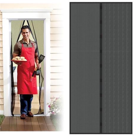 Trademark Home 82-18PM Auto Open and Close Magnetic Screen Door by Trademark