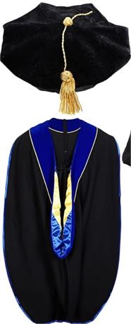 Wesiti Unisex Deluxe Doctoral Graduation Gown Set