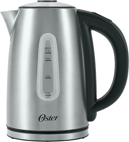 1.7 L - Oster Stainless Steel Electric Kettle with 5 Temperature Settings