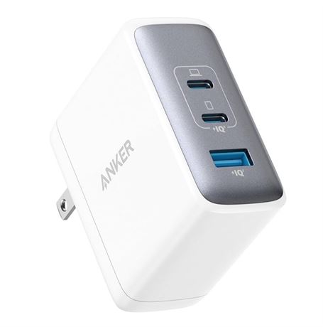 Anker 736 Nano II 100W USB C Charger - Compact, 3-Port GaN Fast Charger for MacB