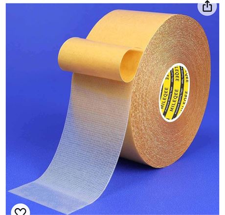 Double Sided Tape Heavy Duty, 2" x 66FT, Universal High Tack Strong Wall Adhesiv