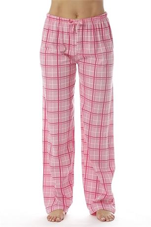 SIZE: 1X Just Love 100% Cotton Jersey Women Plaid Pajama Pants Sleepwear