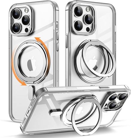 for iPhone 14 Pro Max Case with 360° Rotatable Magnetic Ring Stand