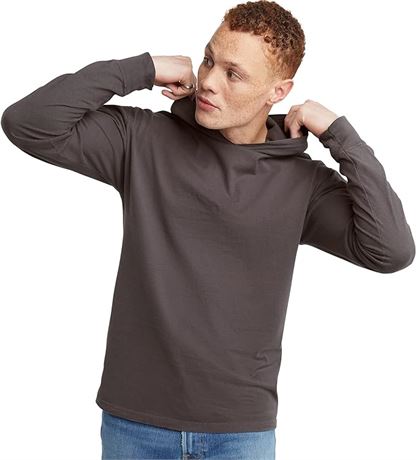 2XL - Hanes Mens Originals Hooded Long-Sleeve for Men