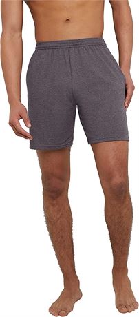 2XL - Hanes Mens Jersey Short with Pockets