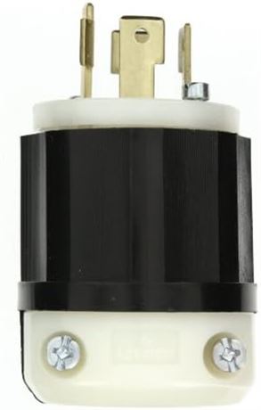 Leviton 2741 Plug Locking Blade L17-30P 30A 600V 3-Phase 3P4W Grounding - Black