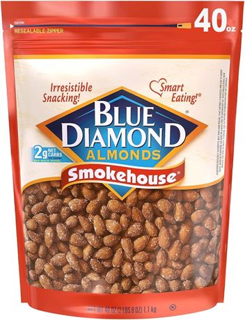 Blue Diamond Almonds, Smokehouse, 40 Ounce (Pack of 1)