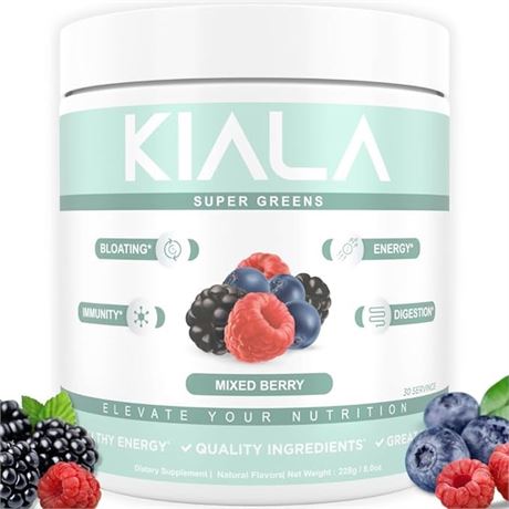 Kiala Nutrition Super Greens - Organic Greens Powder